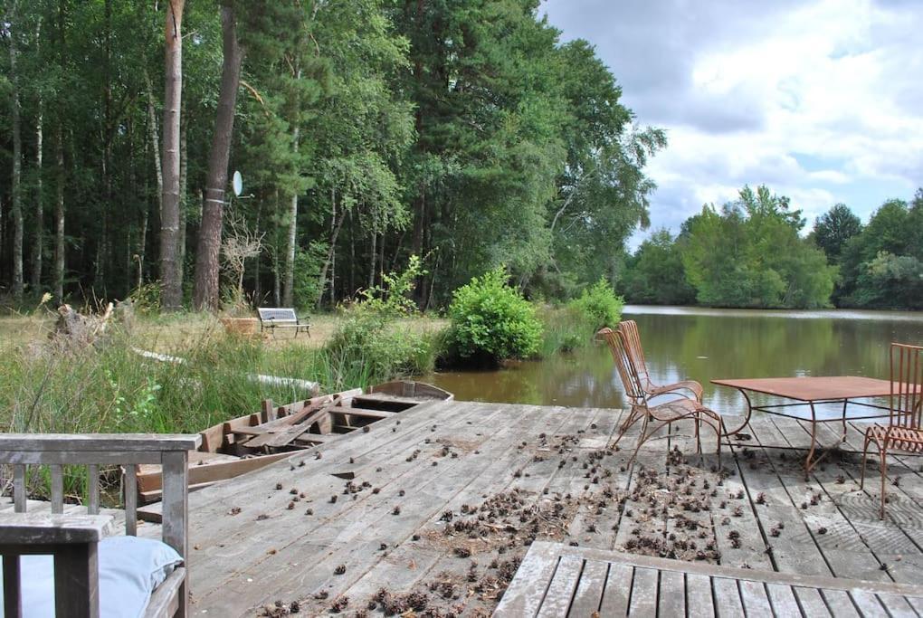 Paradis Perdu En Sologne Avec Plage Privee Villeny Exterior photo